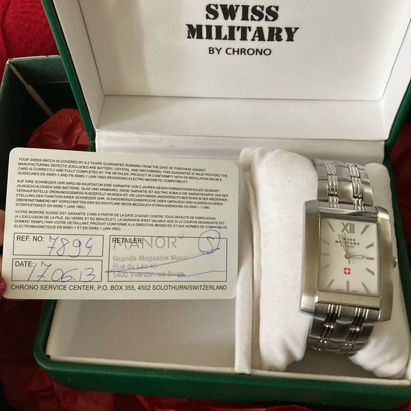 Swiss Military Watch by Chronos, stainless steel, Swiss Made,water resistant 30m - Picture 3 of 9